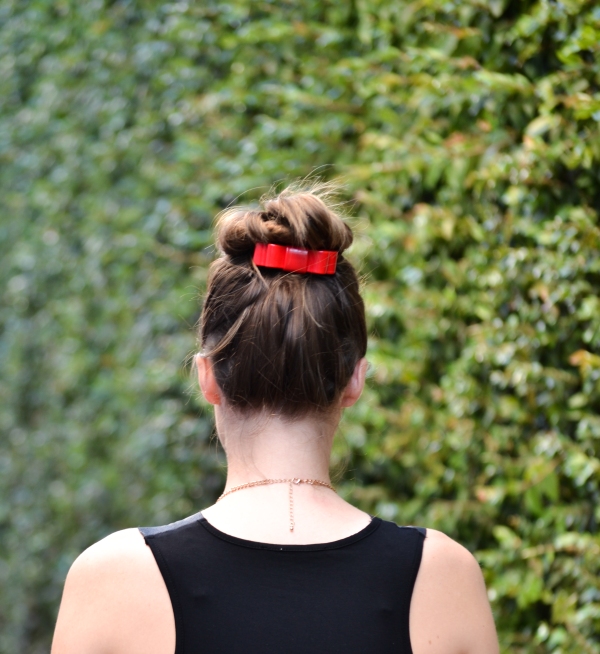 red hair bow
